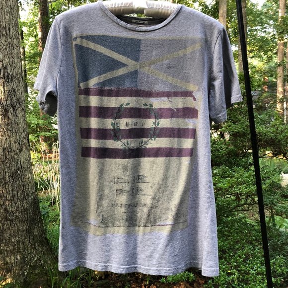 All Saints Tops - All Saints "Others Flags" tee great Vintage